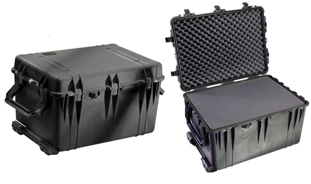 Pelican 1660 Black Protector Case with Foam-Limited Lifetime Local Warranty