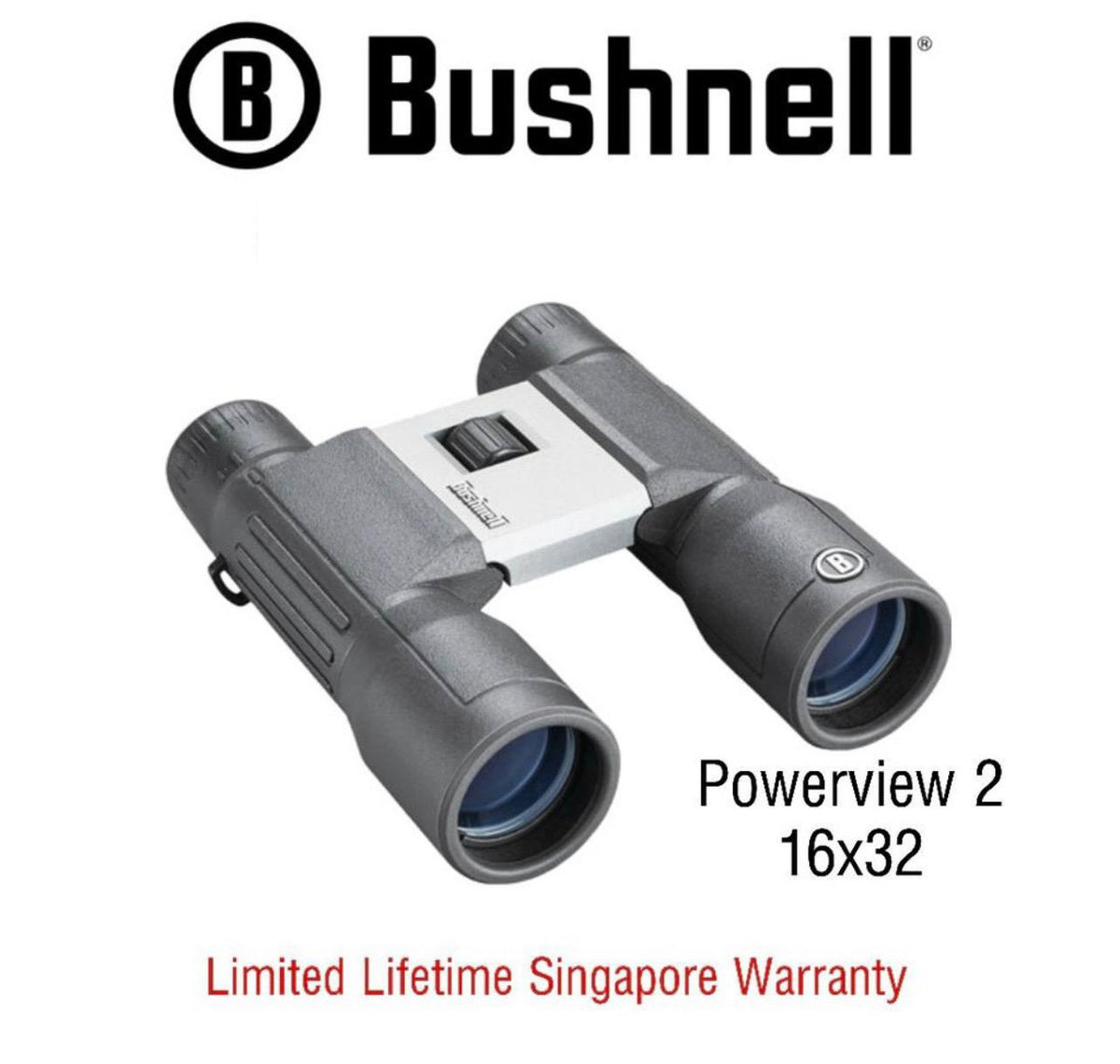 Bushnell Binoculars Powerview2 16x32 (PWV1632) - Limited Lifetime Warranty