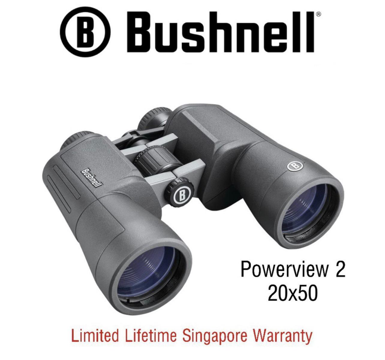 Bushnell Binoculars Powerview2 20x50 (PWV2050) FREE Air Duster - Limited Lifetime Warranty