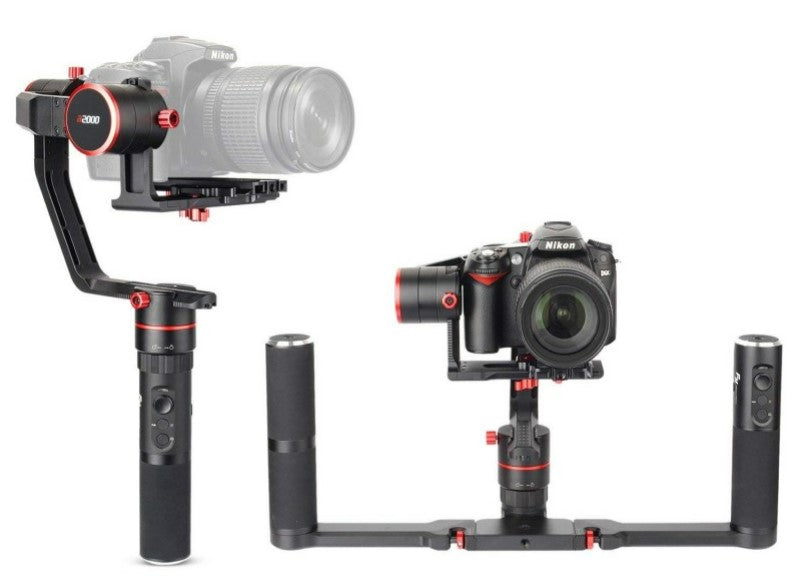 FeiyuTech A2000 With Dual Handle Bar (3-Axis Stabilizer Gimbal for DSLR and Mirrorless Cameras)-1 Year Local Warranty