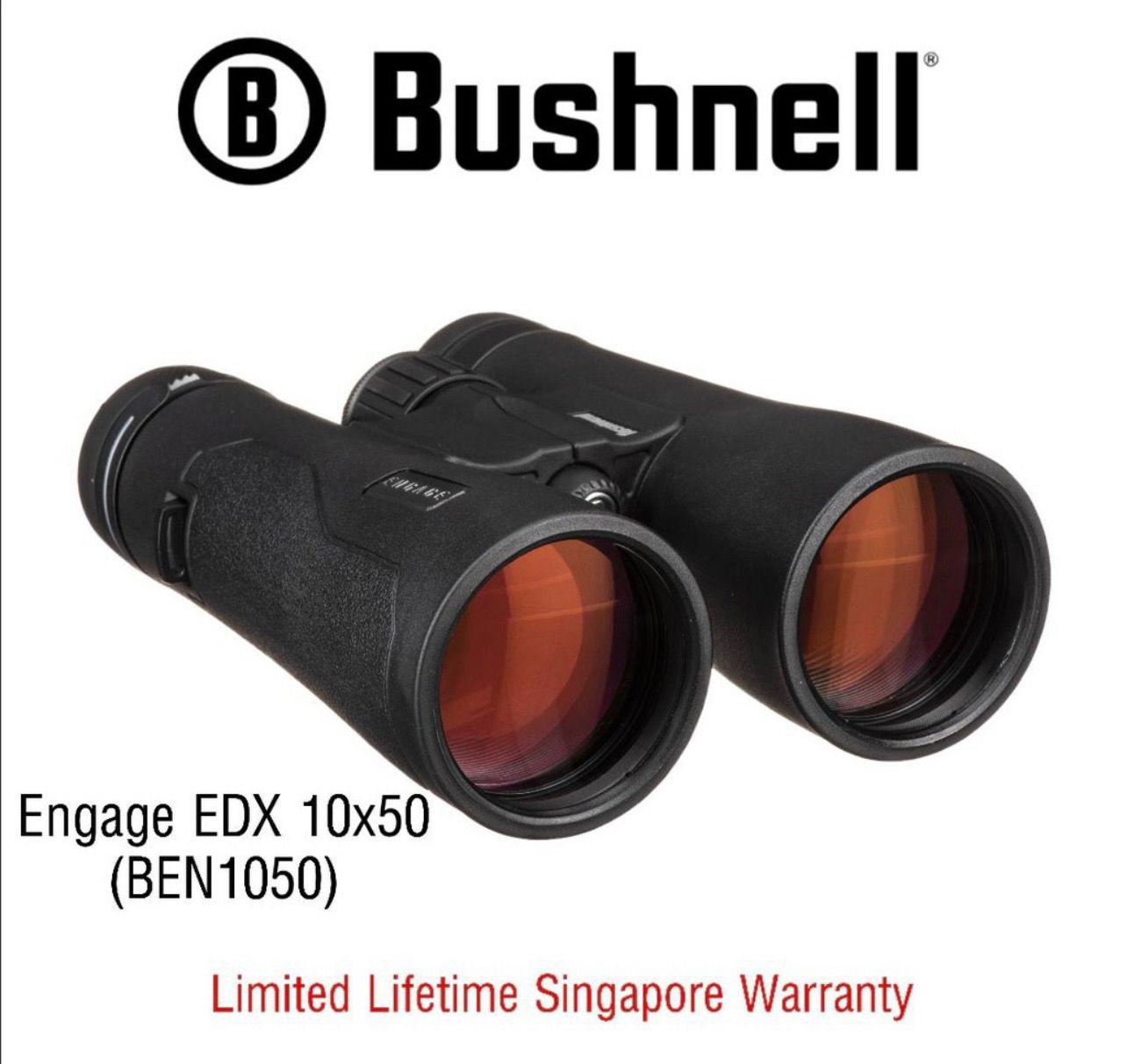 Bushnell Binoculars Engage EDX 10x50 (BEN1050) - Limited Lifetime Warranty