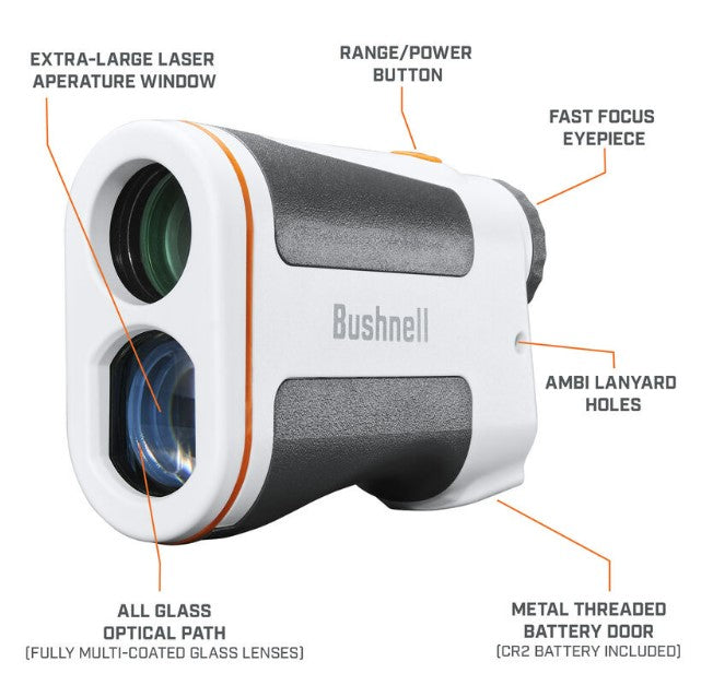 Bushnell Laser Rangefinder EDGE Disc Golf (DG850SBL) - Limited Lifetime Warranty