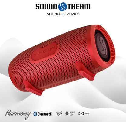Soundstream(USA) HARMONY (IPX7/waterproof/portable/Bluetooth/Type C/Vivid Sound/Deep Bass) - 1 Year Warranty