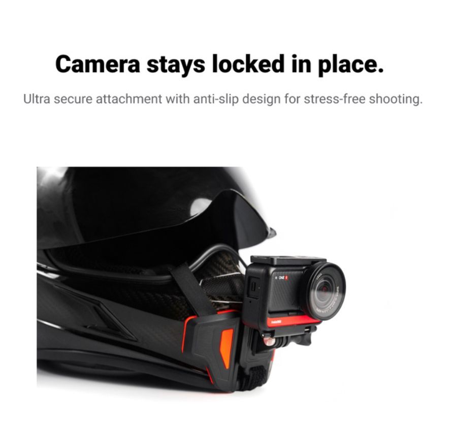 Insta360 Helmet Chin Mount - ONE RS,GO 2,ONE X2,ONE R,ONE X