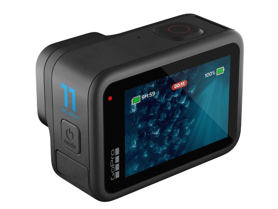 GoPro Hero 11 Black With 3-Way Arm Tripod, Gopro Lanyard, Samsung 128gb - 1 Year Local Warranty