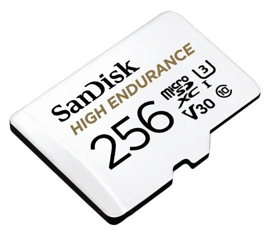 SanDisk High Endurance Video Monitoring microSDXC Cards for CCTV Dashcam IPcam Class 10 4K U3 V30 (SDSQQNR)