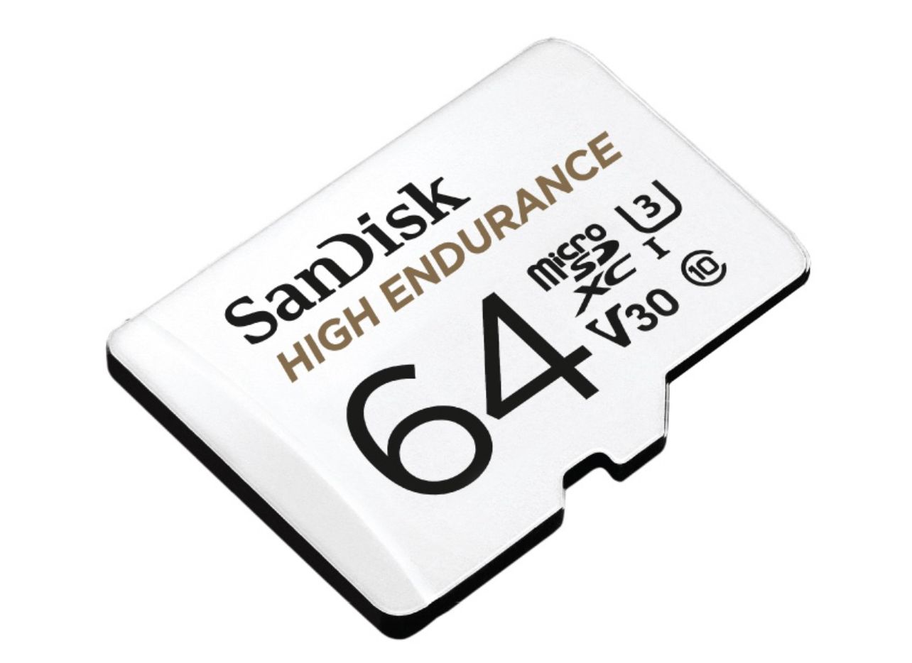 SanDisk High Endurance Video Monitoring microSDXC Cards for CCTV Dashcam IPcam Class 10 4K U3 V30 (SDSQQNR)