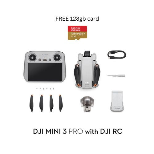 DJI Mini 3 Pro FREE 128GB memory card - 1 Year Local DJI Warranty