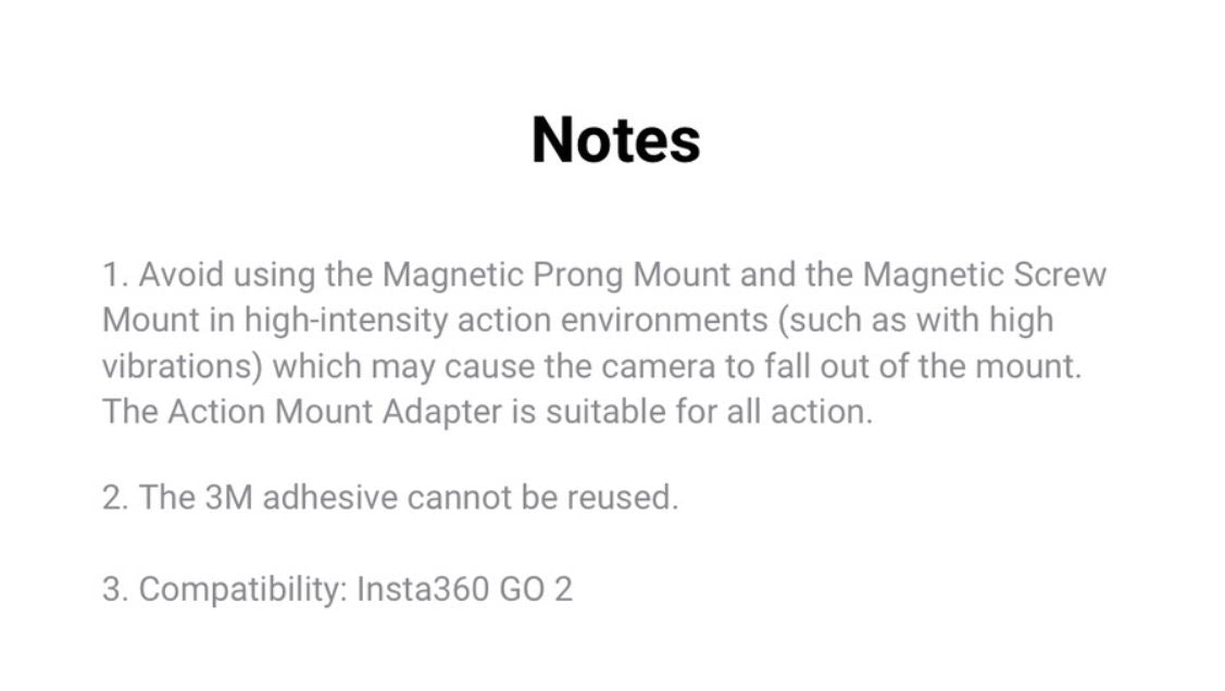 Insta360 GO2 Mount Adapter Bundle