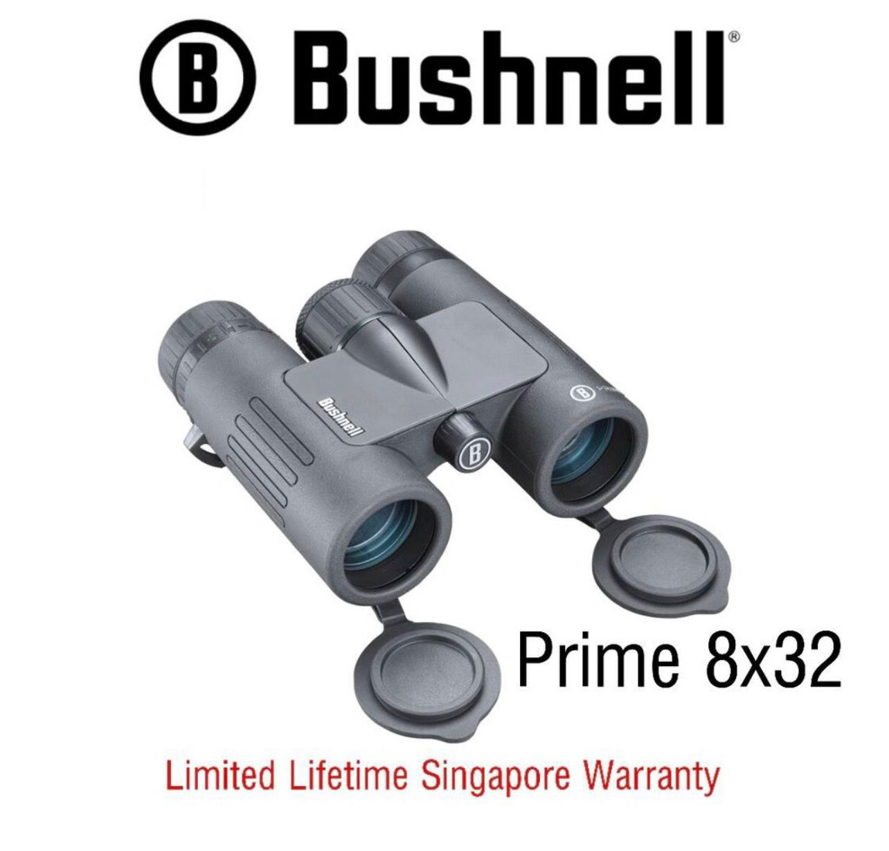 Bushnell Binoculars Prime 8x32 (BPR832B) FREE Air Duster - Limited Lifetime Warranty