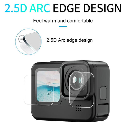 Telesin Tempered Glass Screen & Lens Protective Film Cover for GoPro 13/12/11/10/9