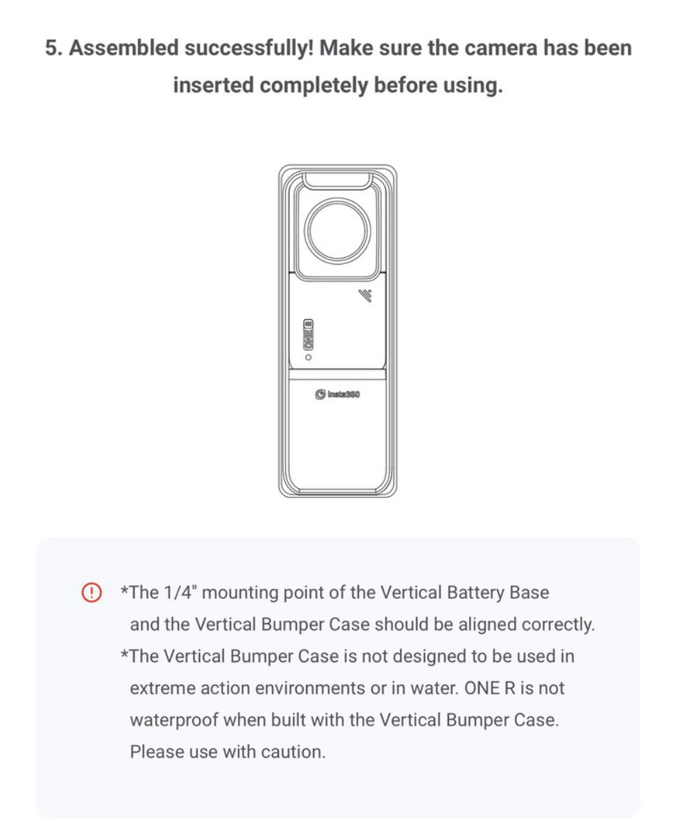 Insta360 ONE R/RS - Vertical Bumper Case