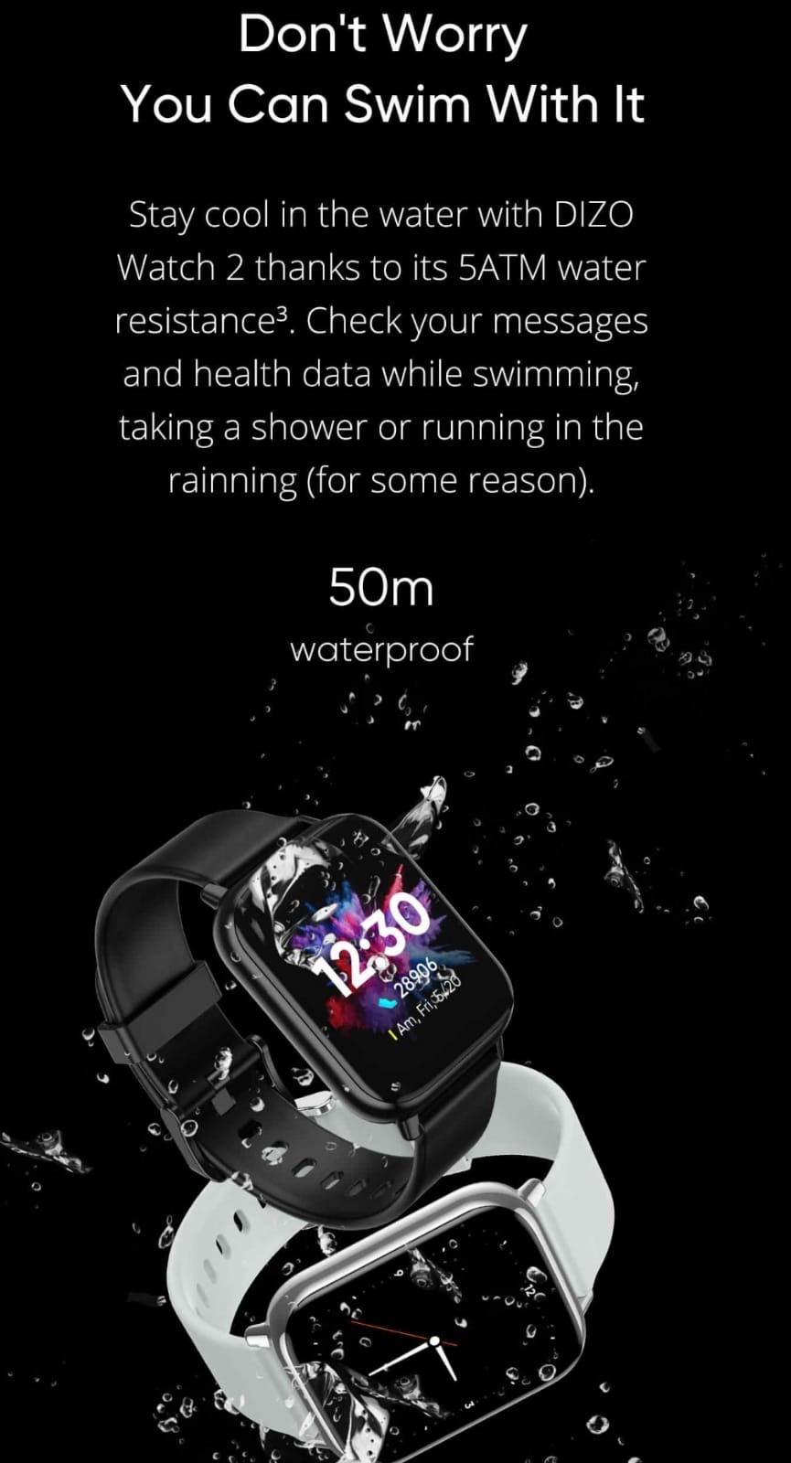 DIZO Watch 2 by realme Techlife Smart Watch - 1 Year Warranty