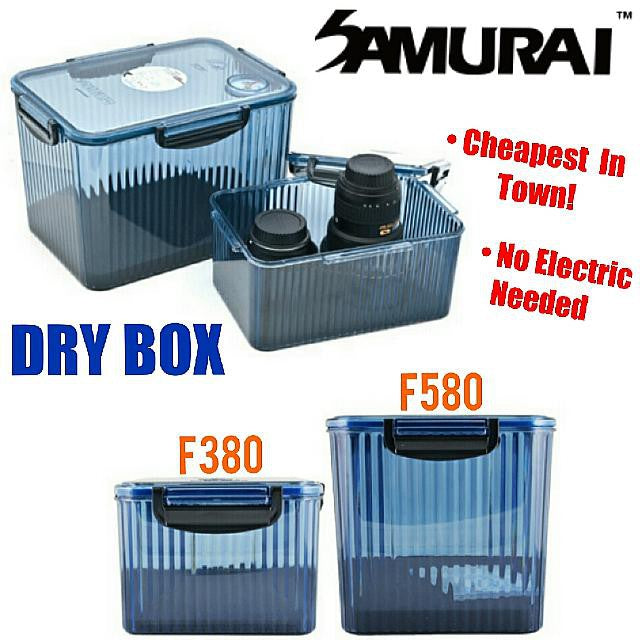 Samurai Dry Box F380 (Blue) Free 1 Bottle Silica Gel (500g) & case