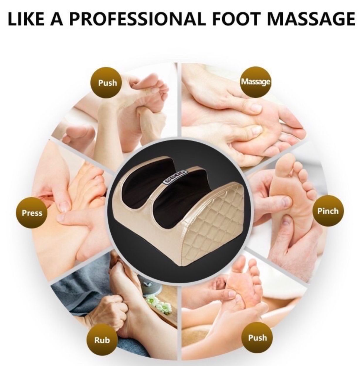 Multi-Functional Comfort Heating Foot Massager Reflexology
