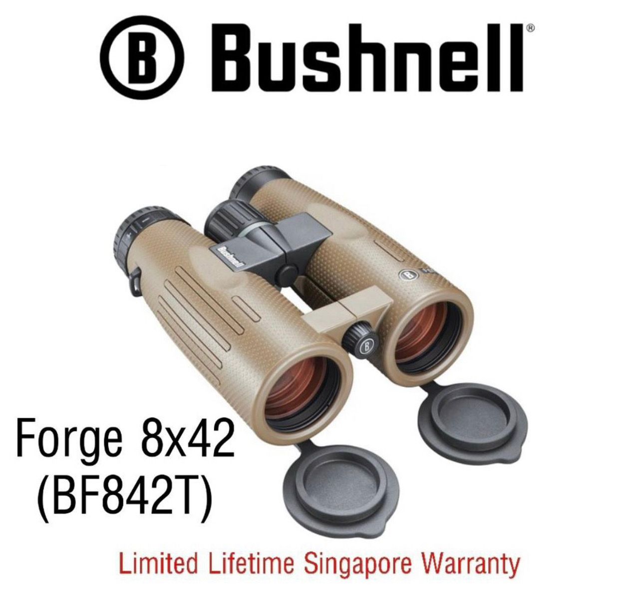 Bushnell Binoculars Forge 8x42 (BF842T) - Limited Lifetime Warranty