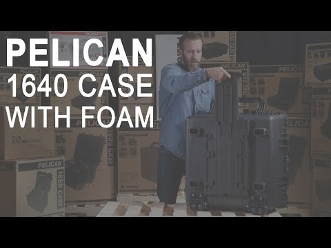 Pelican 1640 Black Protector Transport Case with Foam - Limited Lifetime Local Warranty