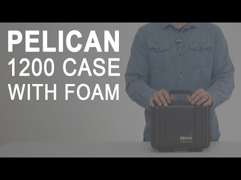 Pelican 1200 Black Protector Case with Foam-Limited Lifetime Local Warranty