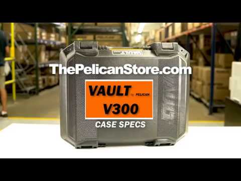 Pelican V300 Vault Large Case with Foam Black-Limited Lifetime Local Warranty