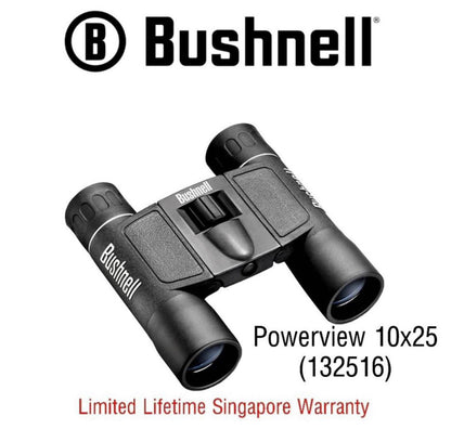 Bushnell Binoculars Powerview 10x25 (132516) - Limited Lifetime Warranty