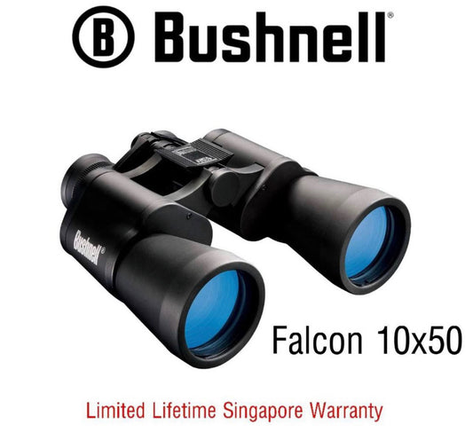 Bushnell Wide Angle Binoculars Falcon 10x50 (133450) FREE Air Duster - Limited Lifetime Warranty