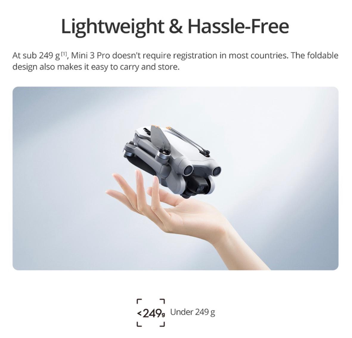 DJI Mini 3 Pro FREE 128GB memory card - 1 Year Local DJI Warranty