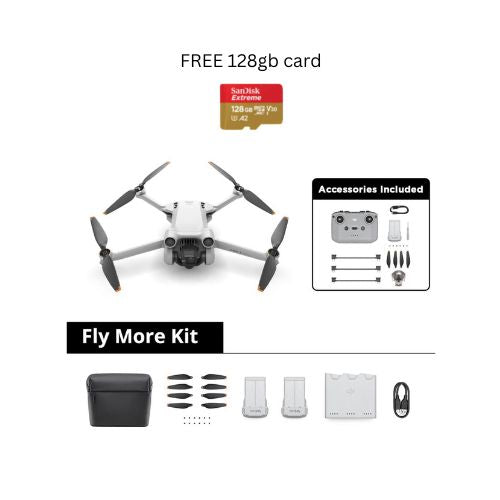DJI Mini 3 Pro FREE 128GB memory card - 1 Year Local DJI Warranty