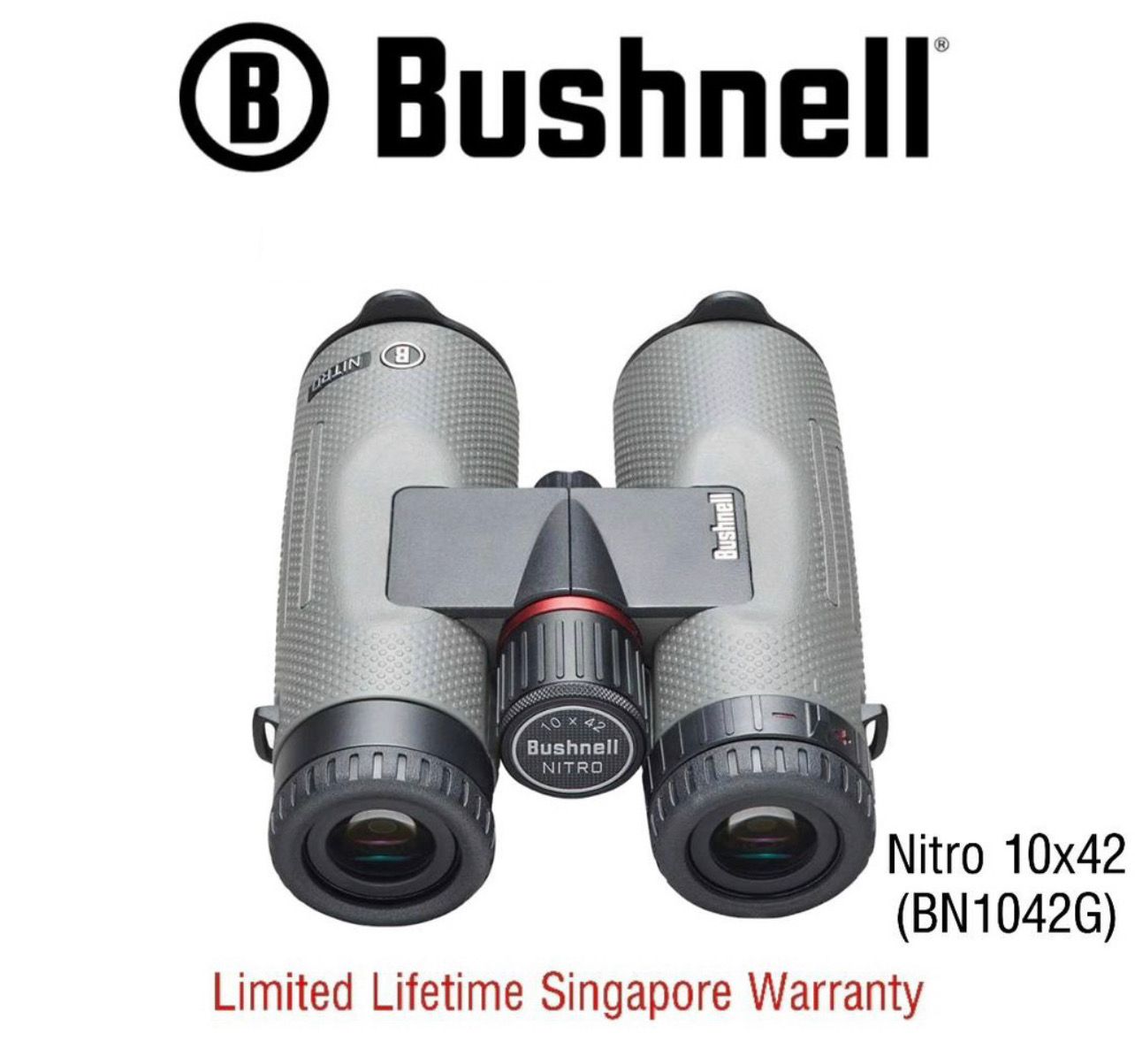 Bushnell Binoculars Nitro 10x42 (BN1042G) - Limited Lifetime Warranty