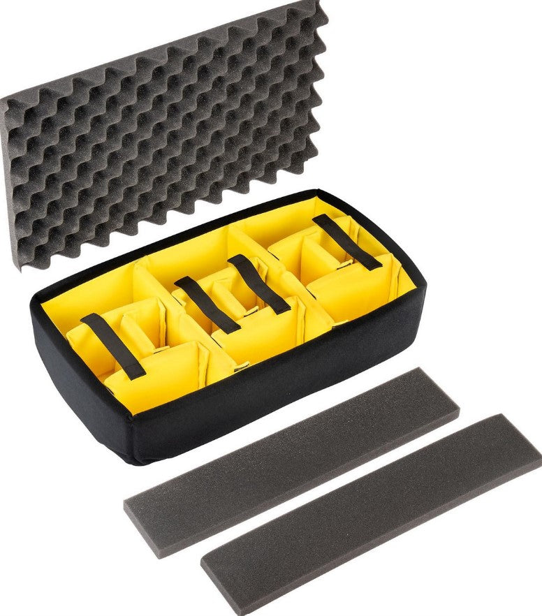 Pelican 1535 Air Case With Padded Divider (1535AirWD,WL/WD,PB,Black) - Limited Lifetime Local Warranty