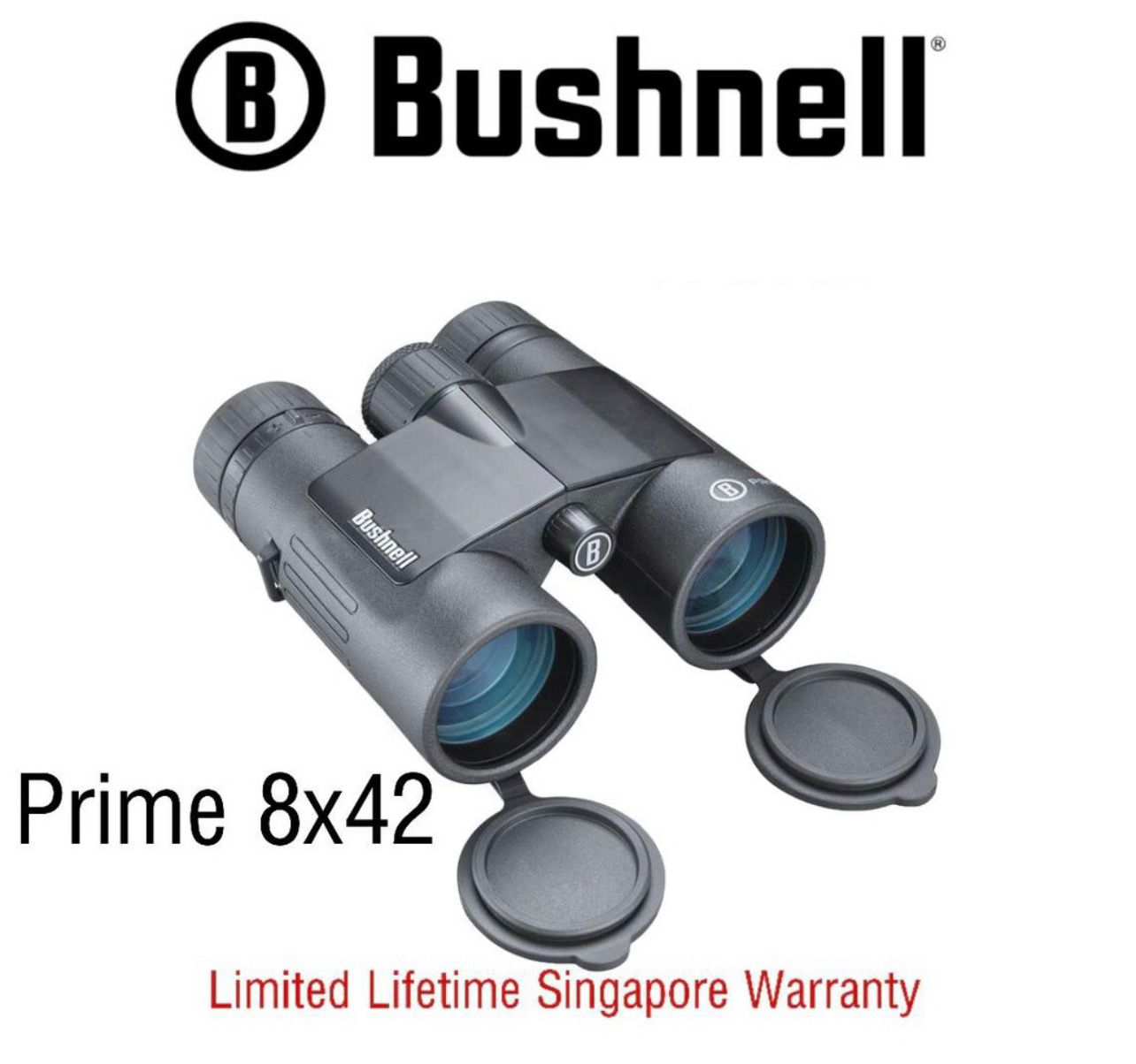 Bushnell Binoculars Prime 8x42 (BPR842) FREE Air Duster - Limited Lifetime Warranty