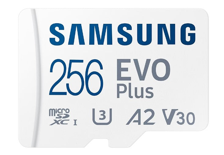 Samsung EVO Plus microSDXC Memory Card 64GB/128GB/256GB/512GB, With Adapter