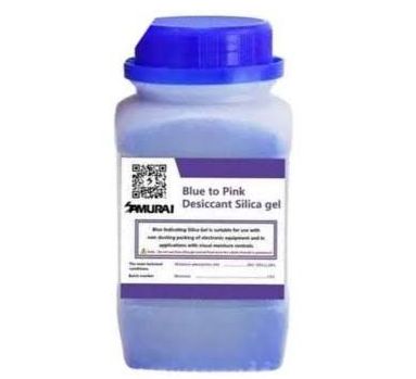 Samurai Dry Box Desiccant Silica Gel Bottle (500g) - Blue/Orange