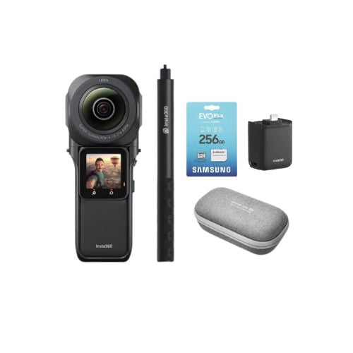 Insta360 ONE RS 1-Inch 360 With Invisible Selfie Stick, MicroSD 256GB
