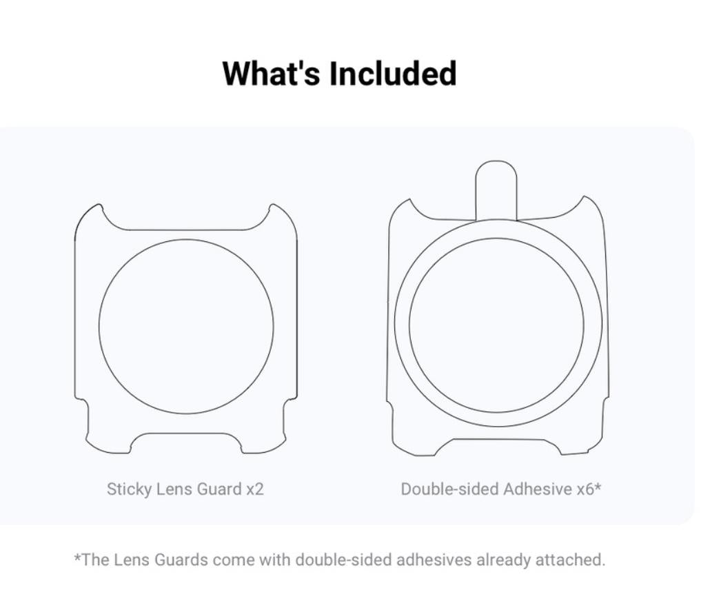 Insta360 ONE R/RS - Sticky Lens Guards for 360 Lens
