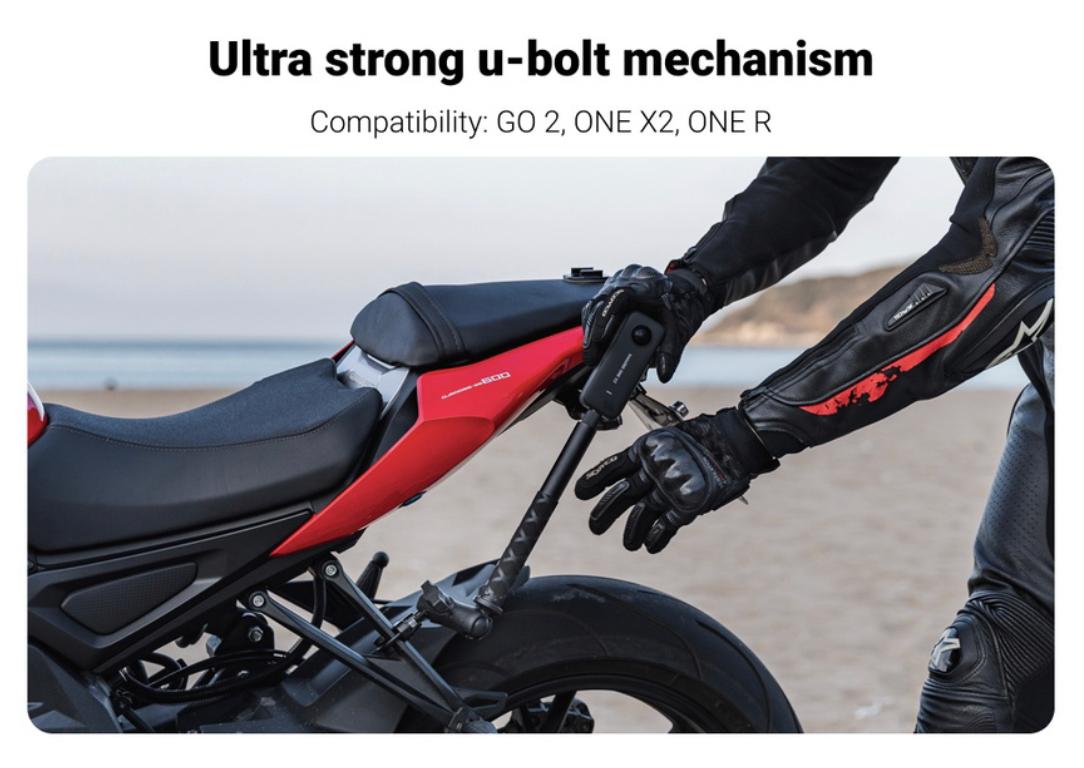 Insta360 Motorcycle U-Bolt Mount - ONE RS/GO 2/ONE X2/X3/ONE R/ONE X