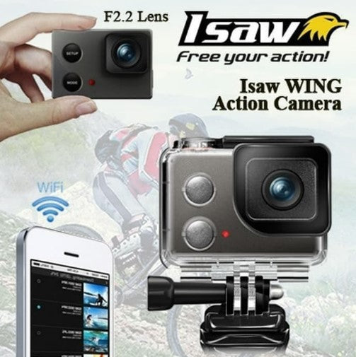 Isaw Wing Lite Camo Edition Action Camera (Black)