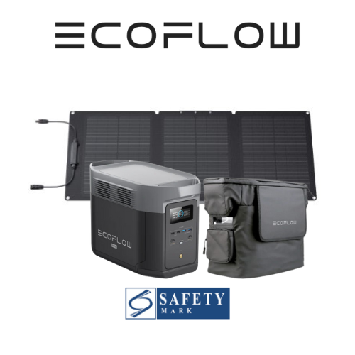 EcoFlow DELTA 2 Max Portable Power Station FREE 60W Solar panel and Delta 2 Max Bag - 5 years local manufacturer warranty