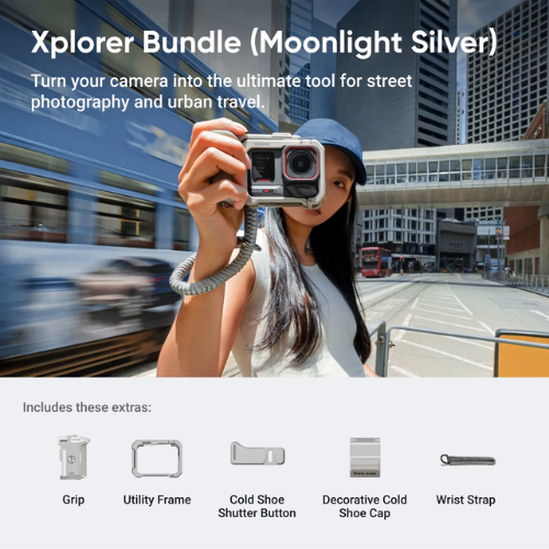 Insta360 Ace Pro 2 Xplorer Bundle - SG60 Edition (Moonlight Silver/Slate Gray)