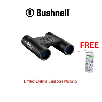 Bushnell Binoculars Powerview Roof Prism Compact 12x25 (131225) FREE Air Duster - Limited Lifetime Warranty