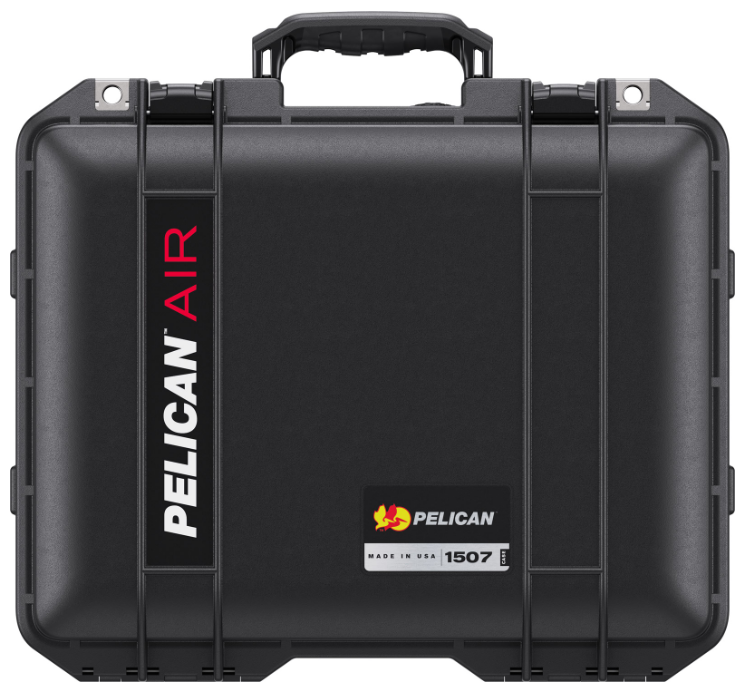 Pelican 1507 Air Case With Foam (Black) - Limited Lifetime Warranty
