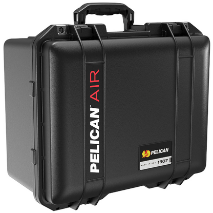 Pelican 1507 Air Case With Foam (Black) - Limited Lifetime Warranty