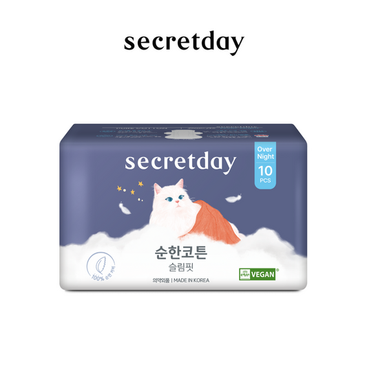 SECRETDAY - PURE COTTON SLIM FIT OVERNIGHT 36CM 10S