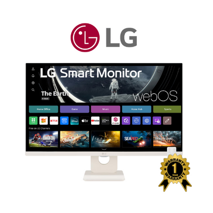 LG 27” Full HD IPS Smart Monitor with webOS (27US11SA-W)