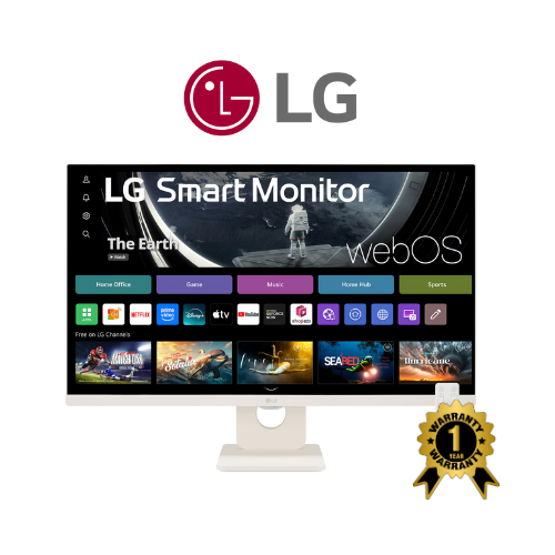 LG 27” Full HD IPS Smart Monitor with webOS (27US11SA-W)