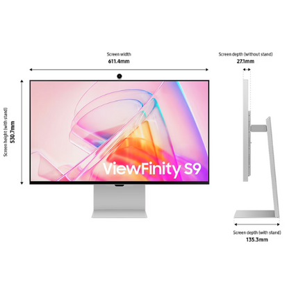 Samsung 27" ViewFinity S9 S90PC 5K Monitor - 3 Years Warranty