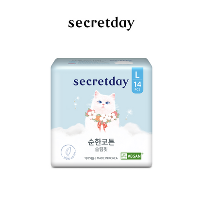 SECRETDAY - PURE COTTON SLIM FIT LARGE 29CM 14S