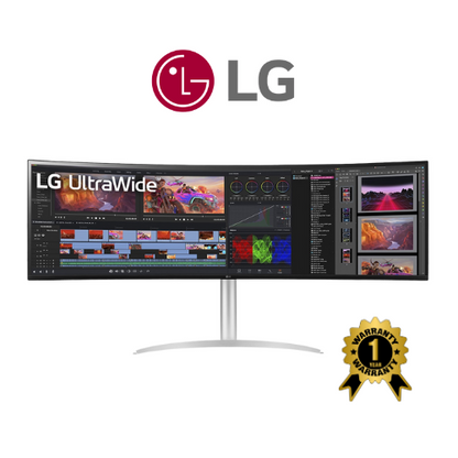 LG LG Curved UltraWide™ 49" Dual QHD Nano IPS Display Monitor- 1 Year Warranty (49WQ95C-W)