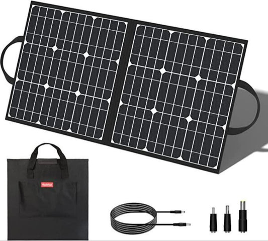 FlashFish E200 Portable Power Station + SP50W Portable Solar Panel