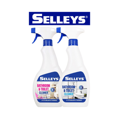 Selleys Bathroom & Toilet Cleaner 500ml 2 Bottles Spray (Original /Floral)