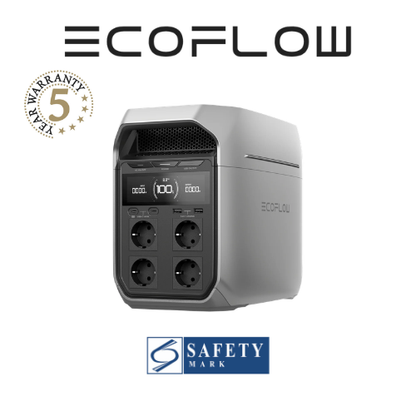 ECOFLOW DELTA 3 Series Portable Power Station - 5 Years Local Manufacturer Warranty